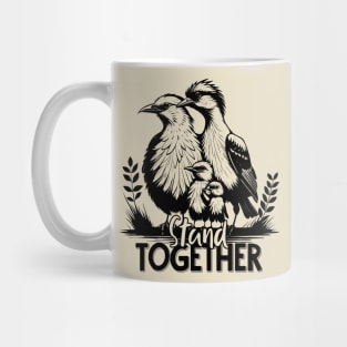 Stand Together, birds family Mug